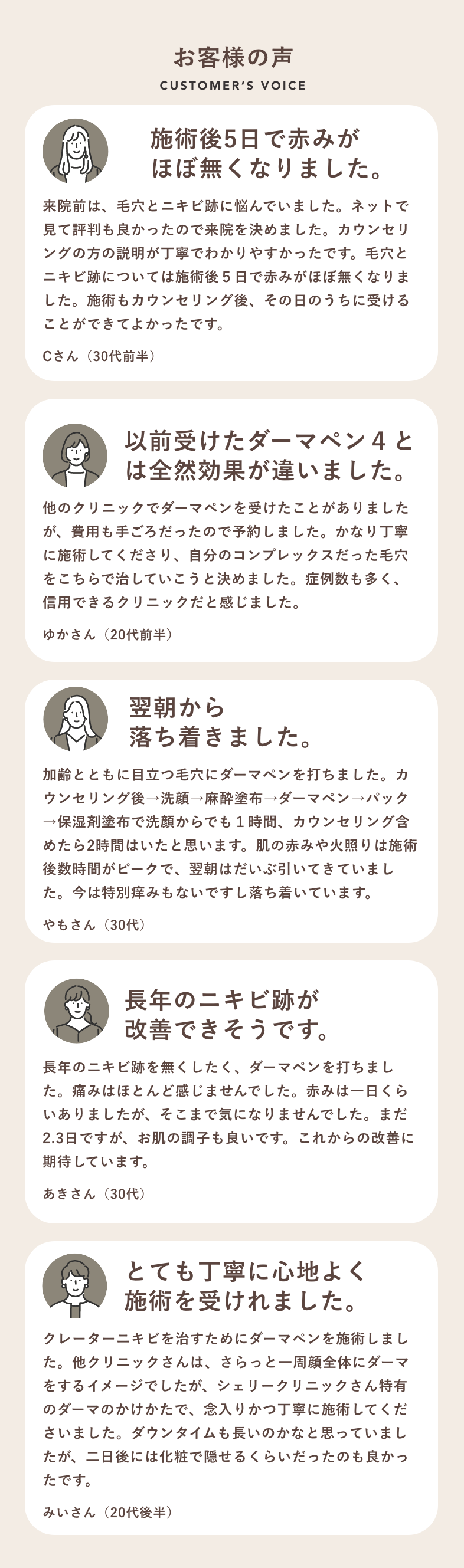 お客様の声
