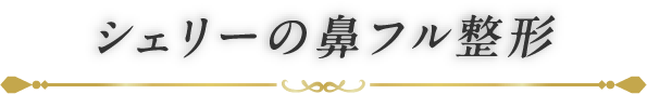 そんなあなたには、シェリーの鼻フル整形