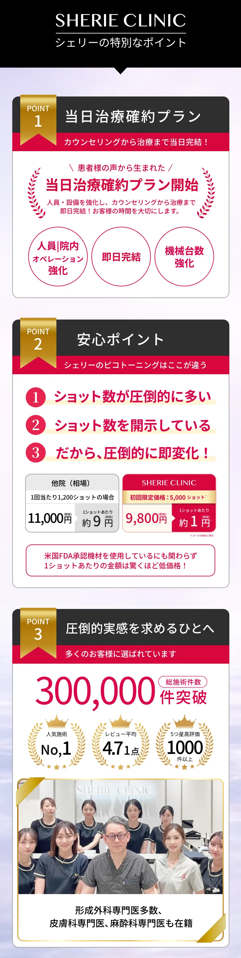 シェリーの特別なポイント