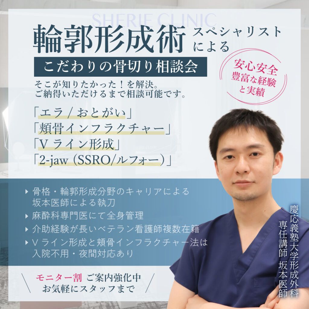 【輪郭形成術スペシャリスト】坂本医師による輪郭相談会